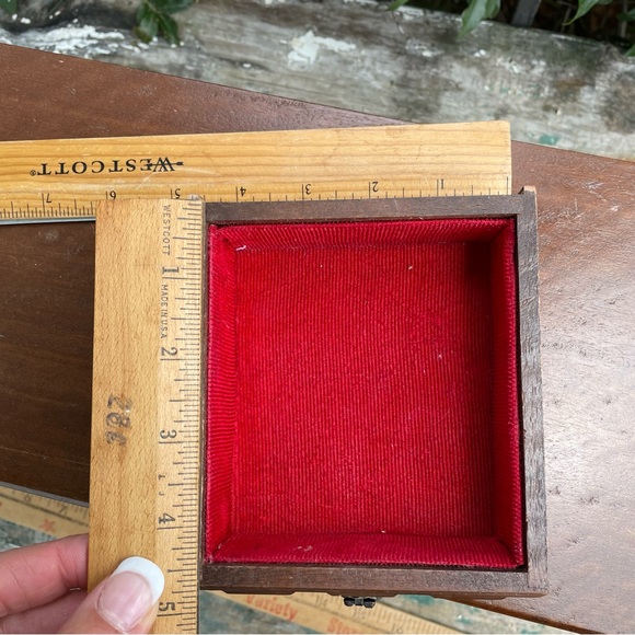 Vintage Apco wood jewelry box MCM - Picture 13 of 14